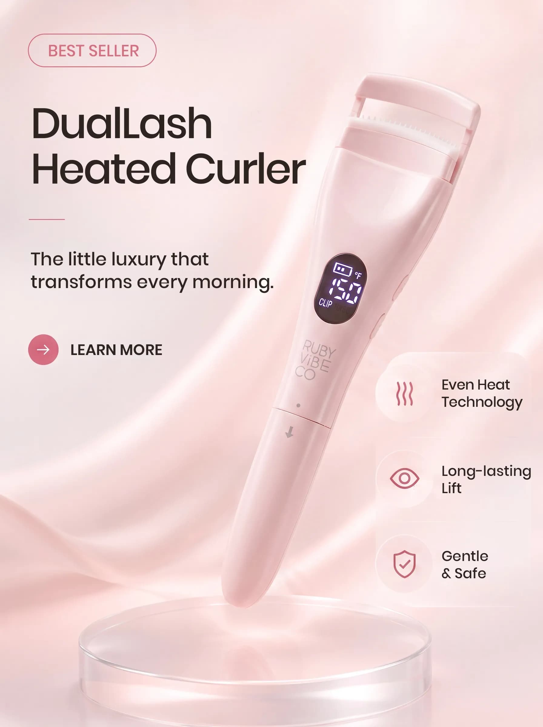 DualLash-Lift, Heated Eyelash Curler by Ruby