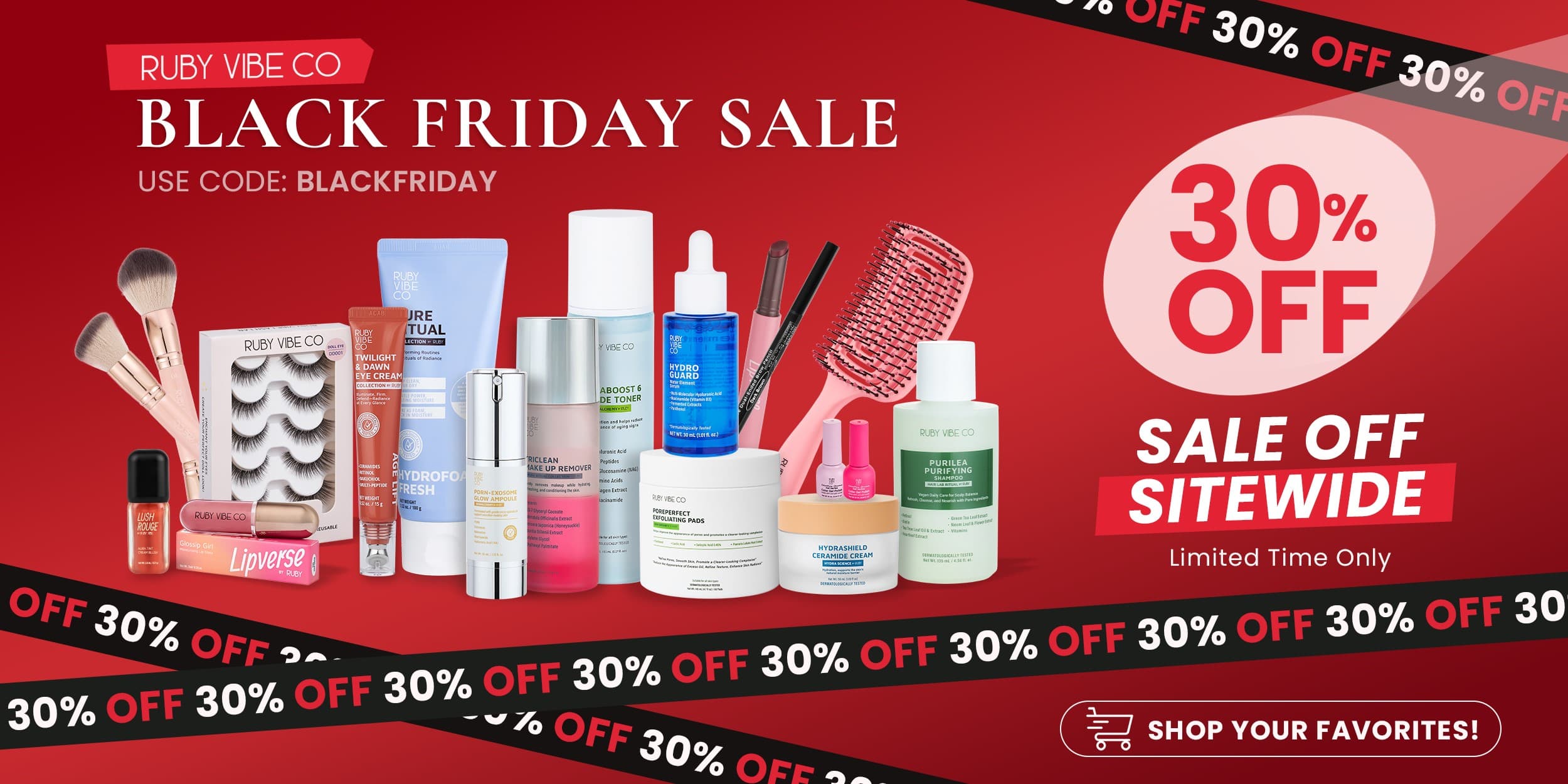 black friday sales banner ruby vibe co