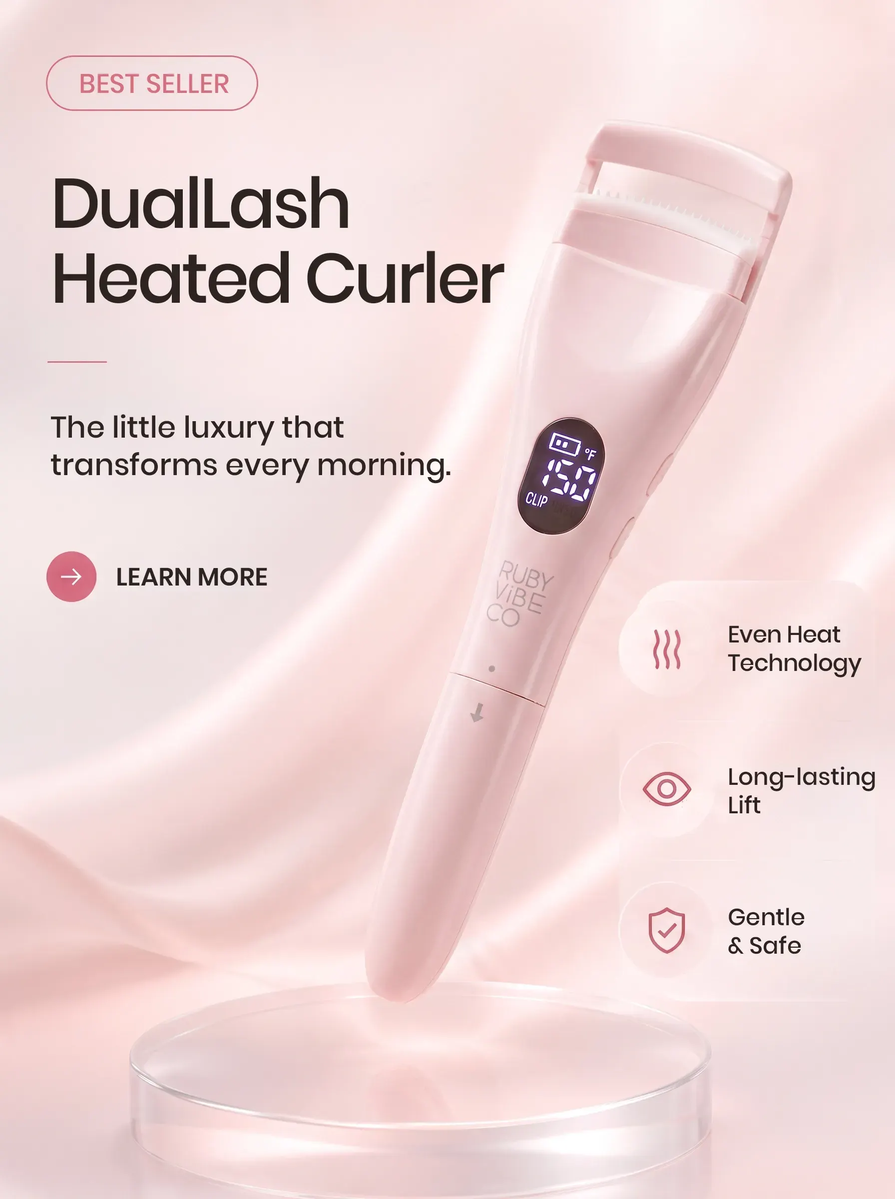DualLash-Lift, Heated Eyelash Curler by Ruby