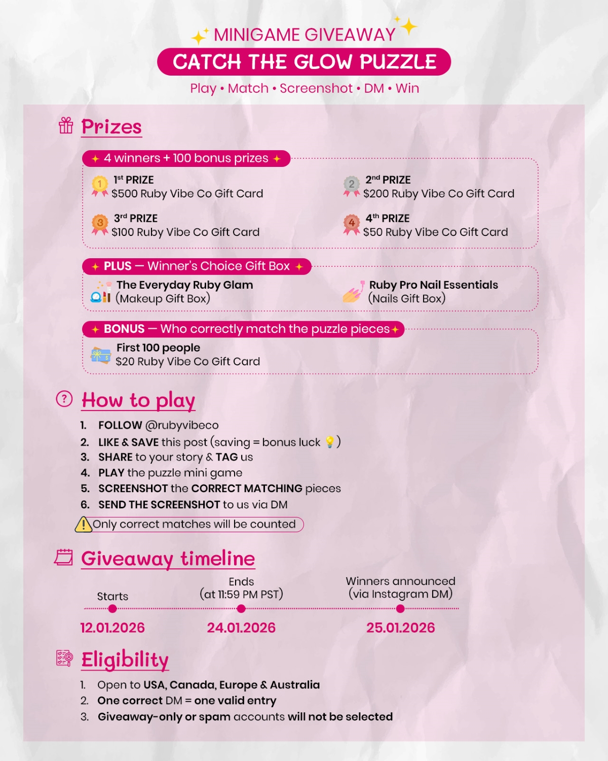 Ruby Vibe Co Set 3 Anti-Aging Collection featuring firming creams, glow ampoules, bio-cellulose masks, and peptide toner for lifting and anti-aging skincare.