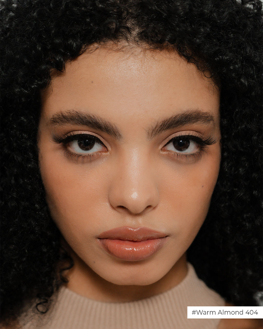 Well-groomed brows anchor the face