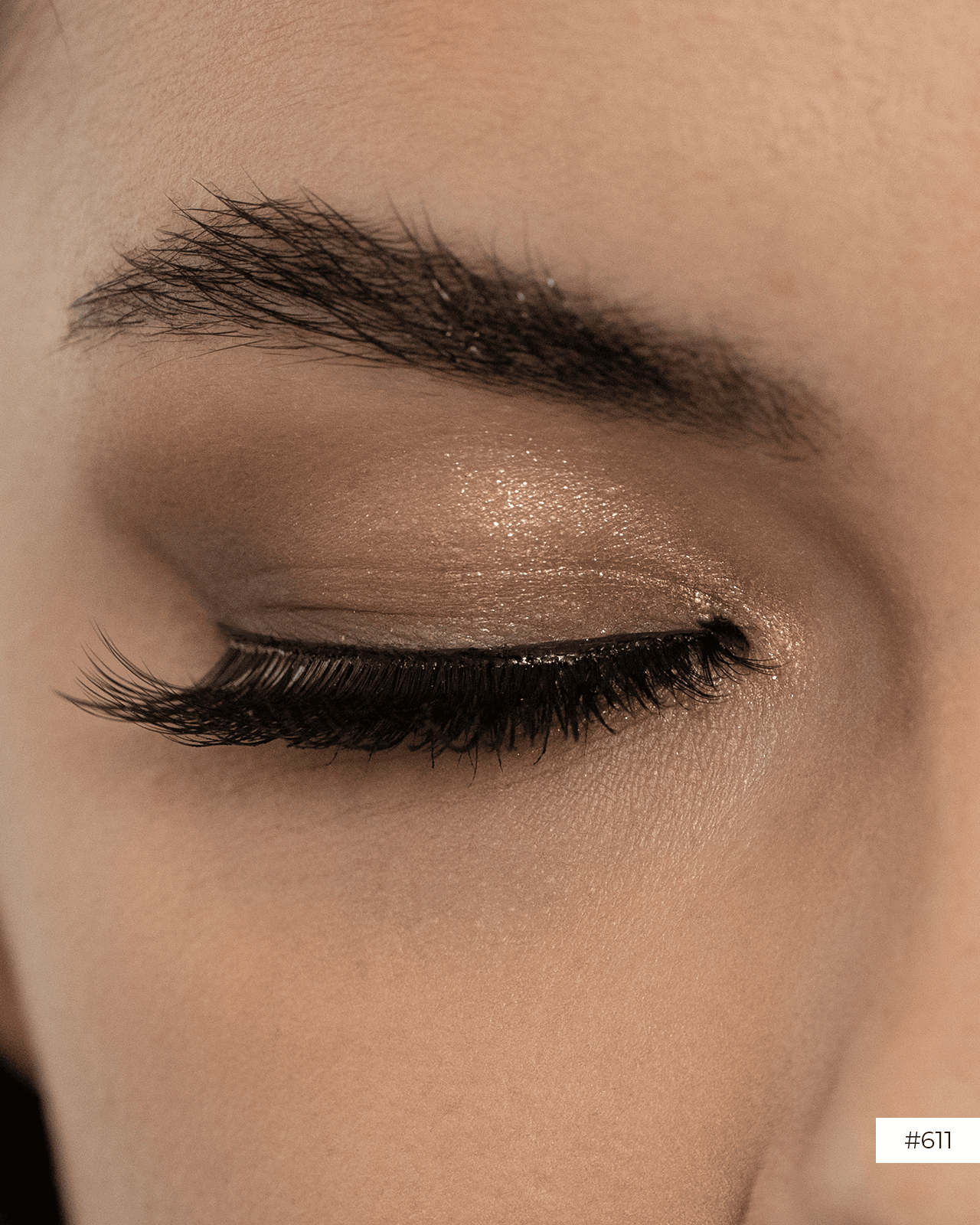 a woman with full makeup sparkle shine for party