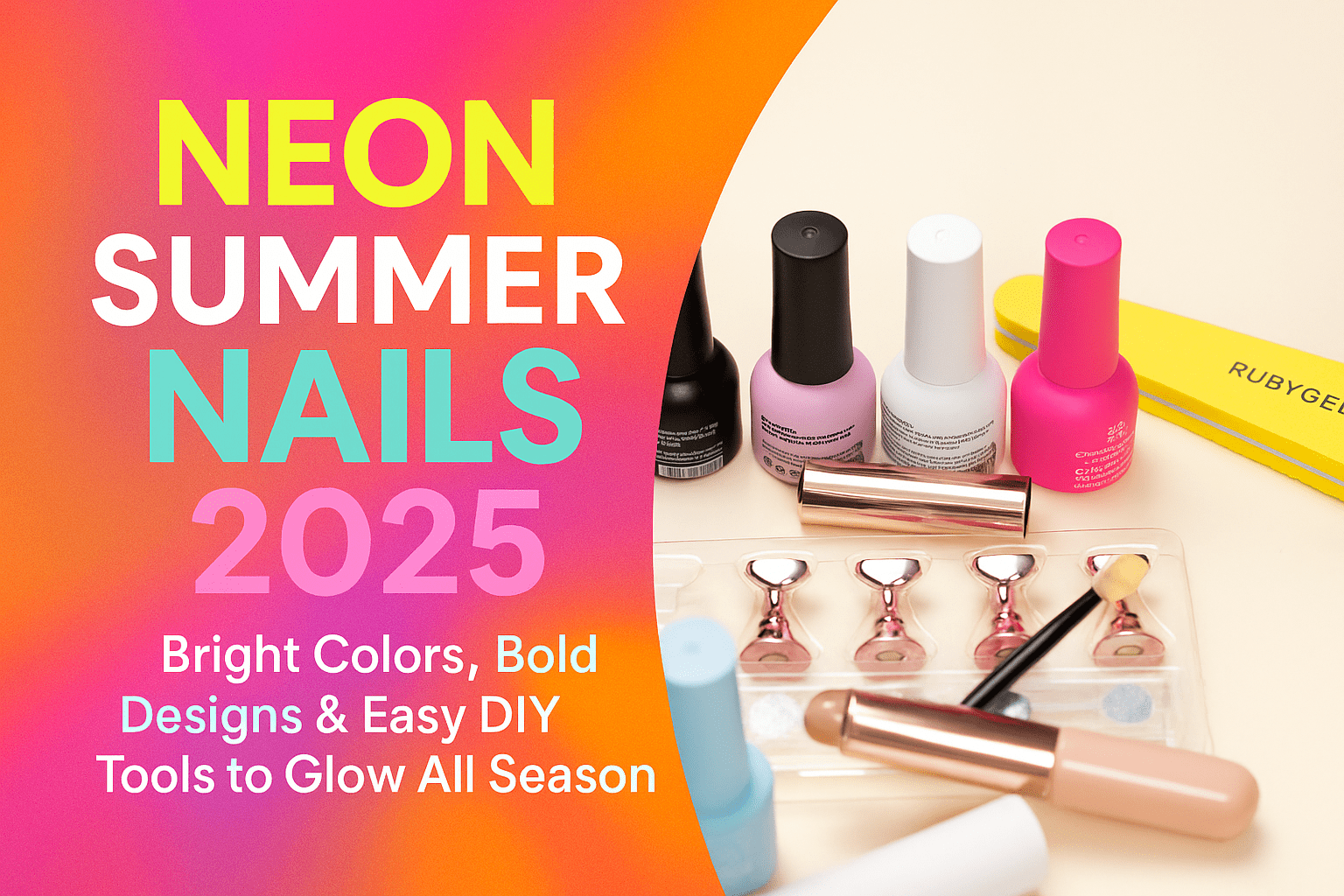 Neon Summer Nails 2025: Bright Colors, Bold Designs & Easy DIY Tools to Glow All Season